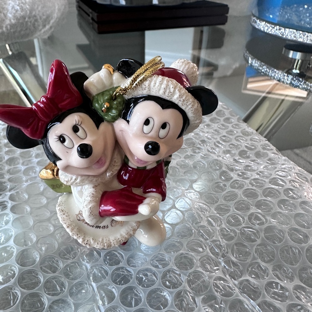 Lenox Disney Minnie & Mickey Holiday Ornament - First Christmas 2004